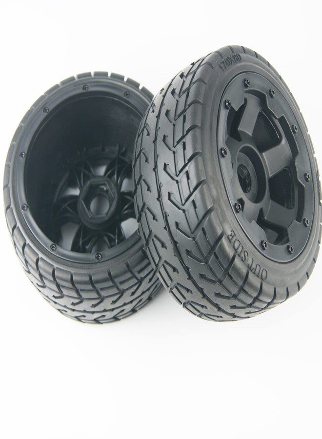 TITRACING Rear On Road Wheel Tire on 6 Spoke Wheels fit HPI Baja Rovan Buggy 5B SS King Motor… - Image 2